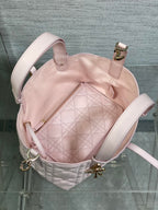 DIOR ALWAYS MINI 23 BAG IN LIGHT PINK MACROCANNAGE CALFSKIN