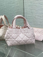 DIOR ALWAYS MINI 23 BAG IN LIGHT PINK MACROCANNAGE CALFSKIN