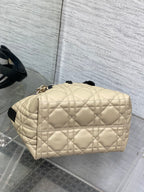 DIOR ALWAYS MINI 23 BAG IN IVORY TAN MACROCANNAGE CALFSKIN