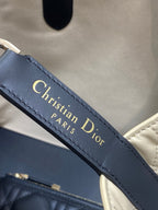 DIOR ALWAYS MINI 28 BAG IN IVORY TAN MACROCANNAGE CALFSKIN