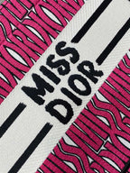DIOR MISS TOTE 26 IN MAGENTA PURPLE CANVAS