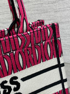 DIOR MISS TOTE 26 IN MAGENTA PURPLE CANVAS