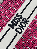 DIOR MISS TOTE 36 IN MAGENTA PURPLE CANVAS