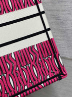 DIOR MISS TOTE 36 IN MAGENTA PURPLE CANVAS