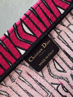 DIOR MISS LARGE TOTE 42 IN MAGENTA PURPLE CANVAS
