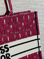 DIOR MISS LARGE TOTE 42 IN MAGENTA PURPLE CANVAS