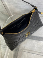 DIOR MISS CARO CIGALE MINI 18 BAG BLACK MACROCANNAGE LAMBSKIN
