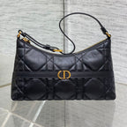 DIOR MISS CARO CIGALE MINI 18 BAG BLACK MACROCANNAGE LAMBSKIN