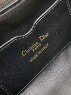 DIOR MISS CARO CIGALE MINI 18 BAG BLACK MACROCANNAGE LAMBSKIN