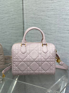 DIOR GROOVE 25 BAG IN LIGHT PINK LAMBSKIN