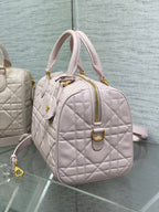 DIOR GROOVE 25 BAG IN LIGHT PINK LAMBSKIN