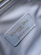 DIOR GROOVE MINI 17 BAG IN LIGHT BLUE LAMBSKIN