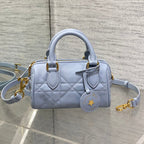 DIOR GROOVE MINI 17 BAG IN LIGHT BLUE LAMBSKIN