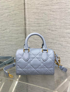 DIOR GROOVE 20 BAG IN LIGHT BLUE LAMBSKIN
