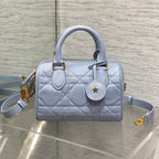DIOR GROOVE 20 BAG IN LIGHT BLUE LAMBSKIN