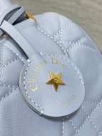 DIOR GROOVE 20 BAG IN LIGHT BLUE LAMBSKIN