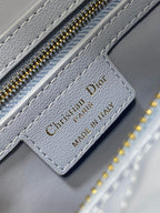DIOR GROOVE 25 BAG IN LIGHT BLUE LAMBSKIN