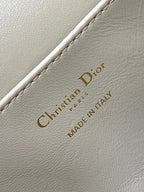 DIOR SMALL 23 CARO BACKPACK IN ALMOND BEIGE MACROCANNAGE LAMBSKIN