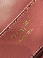DIOR SMALL 20 CARO BACKPACK IN PLUM PURPLE MACROCANNAGE LAMBSKIN