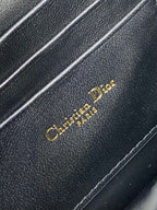 DIOR MISS CARO MINI 17 BAG IN BLACK MACROCANNAGE LAMBSKIN