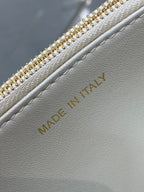 DIOR MISS CARO MINI 17 BAG IN WHITE MACROCANNAGE LAMBSKIN