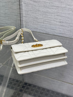 DIOR MISS CARO MINI 17 BAG IN WHITE MACROCANNAGE LAMBSKIN