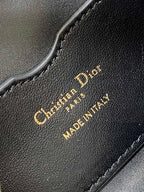DIOR MISS CARO CIGALE MINI 24 BAG IN BLACK MACROCANNAGE LAMBSKIN
