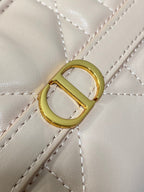 DIOR MISS CARO CIGALE MINI 24 BAG IN POWDER PINK MACROCANNAGE LAMBSKIN