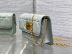 DIOR MONTAIGNE AVENUE MINI 19 BAG IN PISTACHIO GREEN CALFSKIN WITH GOLD HARDWARE