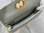DIOR MONTAIGNE AVENUE MINI 19 BAG IN PISTACHIO GREEN CALFSKIN WITH GOLD HARDWARE