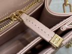 DIOR MINI BAG 24 IN LIGHT PINK PATENT CANNAGE CALFSKIN