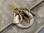 DIOR MINI BAG 24 IN CAMEL BEIGE PATENT CANNAGE CALFSKIN