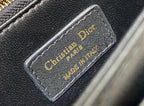 DIOR MINI BAG 24 IN BLACK PATENT CANNAGE CALFSKIN