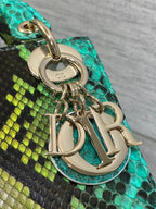 DIOR MINI 17 LADY BAG IN COLORFUL SNAKESKIN PATTERN LAMBSKIN 225963
