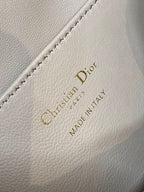 DIOR SMALL 20 CARO BACKPACK IN ALMOND BEIGE MACROCANNAGE LAMBSKIN