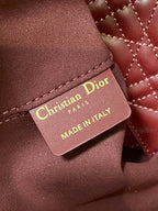 DIOR ALWAYS MEDIUM 28 BAG IN BURGUNDY RED MACROCANNAGE CALFSKIN
