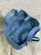 DIOR ALWAYS MEDIUM 28 BAG IN AZURE BLUE MACROCANNAGE CALFSKIN