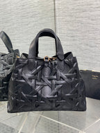 DIOR ALWAYS MEDIUM 28 BAG IN BLACK MACROCANNAGE CALFSKIN