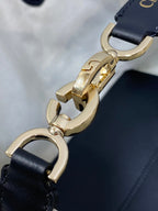 DIOR ALWAYS MINI 28 BAG IN WHITE MIX BLACK MACROCANNAGE CALFSKIN