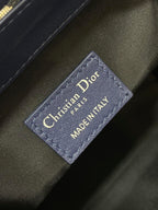 DIOR BACKPACK 19 IN BLUE OBLIQUE MONOGRAM JACQUARD
