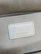 DIOR 25S MEDIUM LADY D-JOY 26 IN BEIGE LAMBSKIN GOLD HARDWRE