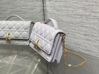 DIOR 25S  TALK PHONE POUCH 21 IN PALE LILAC CALFSKIN GOLD HARDWRE