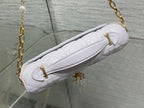 DIOR 25S  TALK PHONE POUCH 21 IN PALE LILAC CALFSKIN GOLD HARDWARE