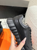 HERMES BOUNCING SNEAKER IN FULL BLACK CALFSKIN