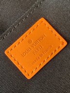 LOUIS VUITTON LV 25S MOON CROSSBODY BAG 24 IN ORANGE MONOGRAM CANVAS AND CALFSKIN