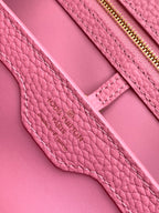 LOUIS VUITTON CAPUCINES MINI 21 IN MARSHMALLOW PINK TAURILLON GOLD HARDWARE