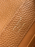 LOUIS VUITTON LV 25S CAPUCINES BAG 21 IN TAN CALFSKIN GOLD HARDWARE