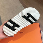 HERMES INFRA SANDAL BLACK CALFSKIN