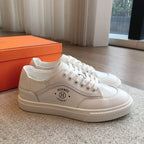 HERMES GET SNEAKER WHITE CALFSKIN