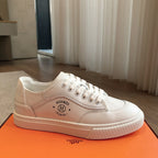 HERMES GET SNEAKER WHITE CALFSKIN